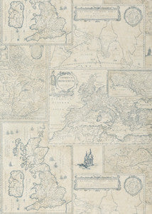Mulberry Wallpaper Bohemian Travels Indigo