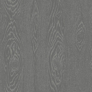 Cole & Son Wallpaper Wood Grain Black And Silver