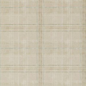 Mulberry Wallpaper Shetland Plaid Stone