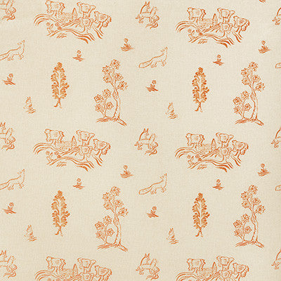 Kravet Fabric Friendly Folk Melon Orange