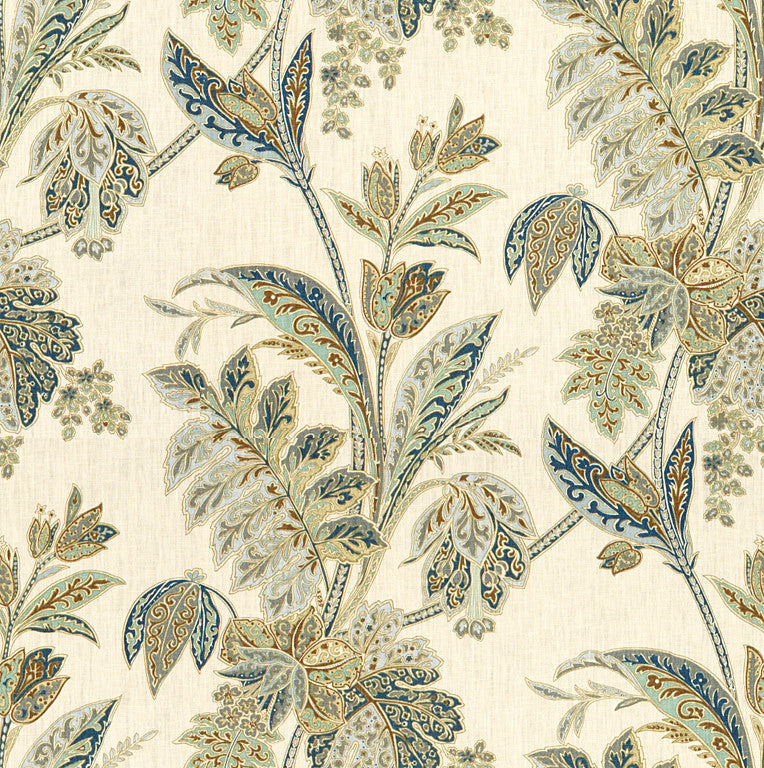 Baker Lifestyle Fabric Ishana Indigo/Sky
