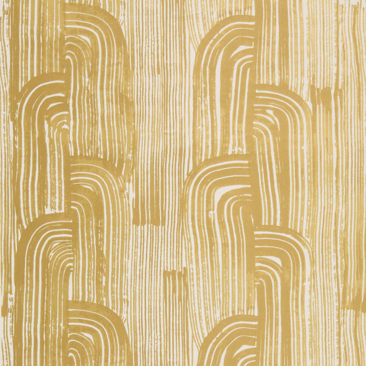 Lee Jofa Modern Wallpaper Crescent Paper Gold/Ivory
