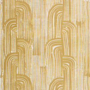 Lee Jofa Modern Wallpaper Crescent Paper Gold/Ivory