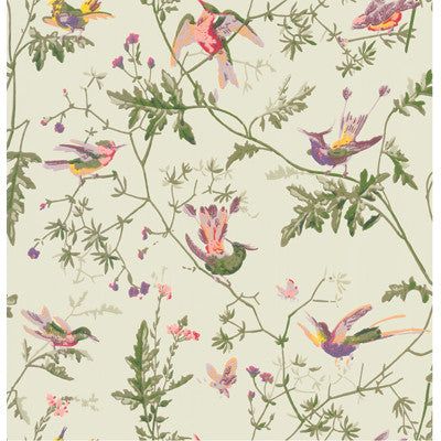 Cole & Son Wallpaper Hummingbirds Green Multi-Colour
