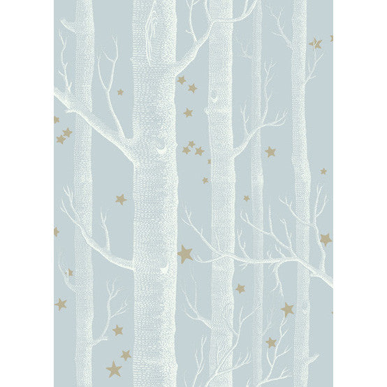 Cole & Son Wallpaper Woods & Stars Powder Blue