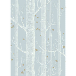 Cole & Son Wallpaper Woods & Stars Powder Blue