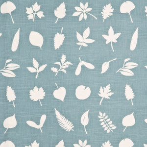 Baker Lifestyle Fabric Tumbling Leaves Aqua