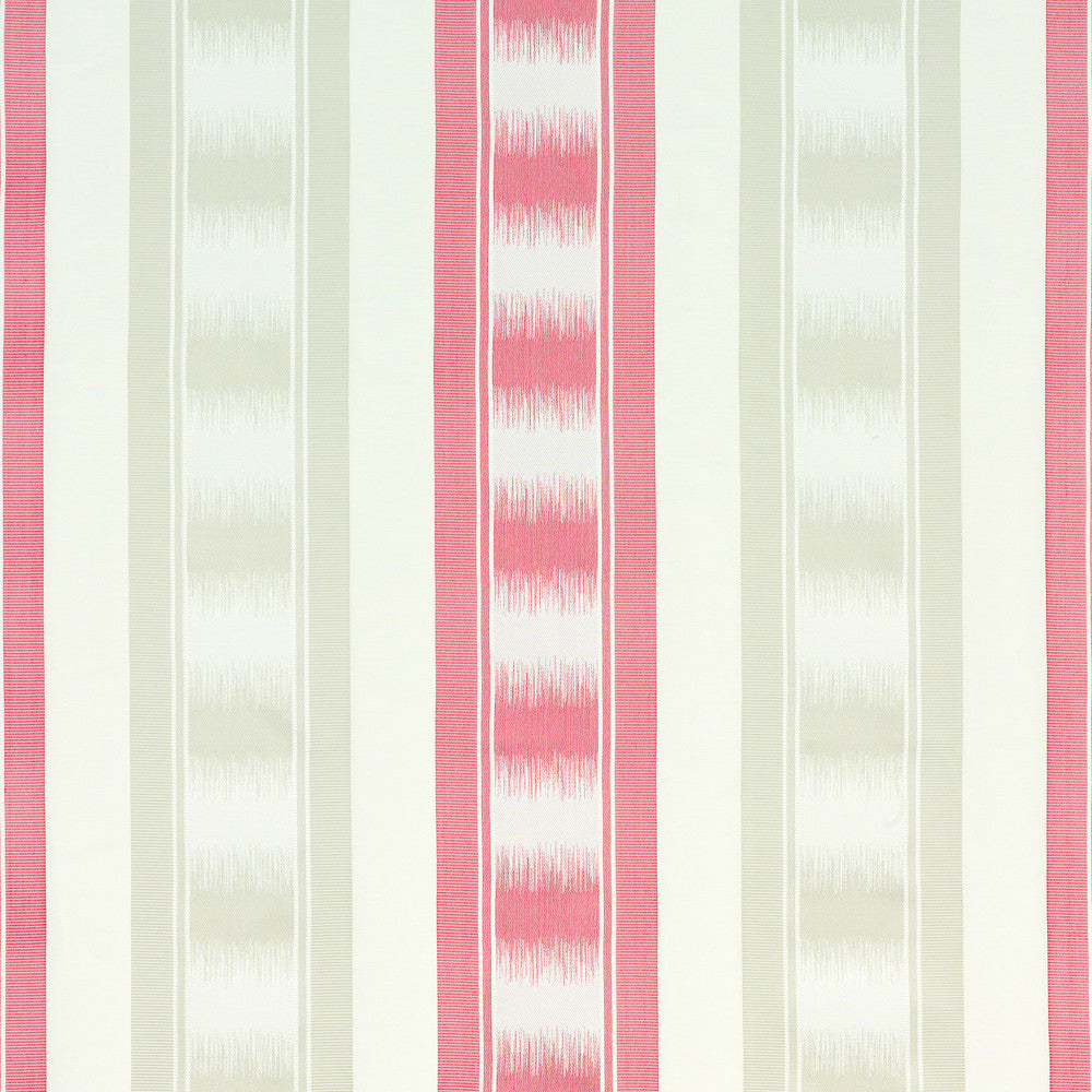 G P & J Baker Fabric Ryecote Stripe Royal Red/Bronze