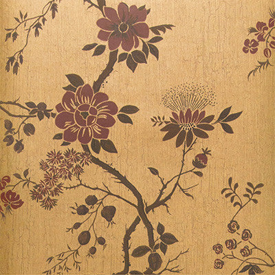 Cole & Son Wallpaper Camellia Crimson/Mtl Gold