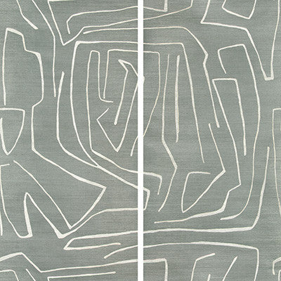 Groundworks Wallpaper Graffito Ii Denim