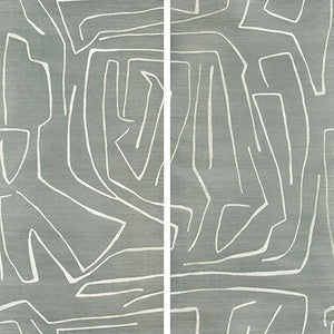 Groundworks Wallpaper Graffito Ii Denim