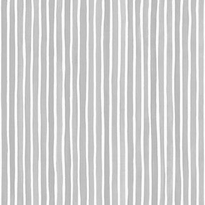 Cole & Son Wallpaper Croquet Stripe Soft Grey