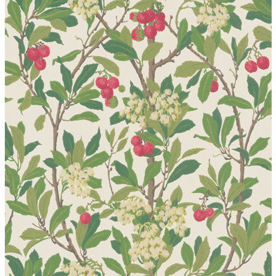 Cole & Son Wallpaper Strawberry Tree Scarlet & Ivory