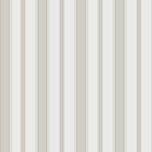 Cole & Son Wallpaper Cambridge Stripe Stone+White