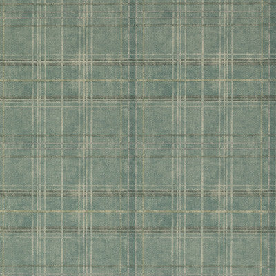 Mulberry Wallpaper Shetland Plaid Teal
