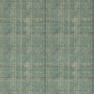 Mulberry Wallpaper Shetland Plaid Teal