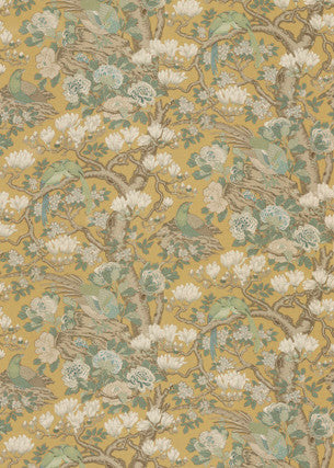 G P & J Baker Fabric Rockbird Signature Ochre