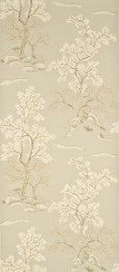 G P & J Baker Wallpaper Oriental Tree Pale Aqua