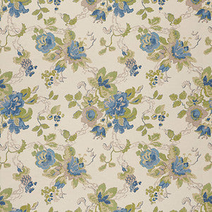 Lee Jofa Wallpaper Parnham Cornflower/Lime