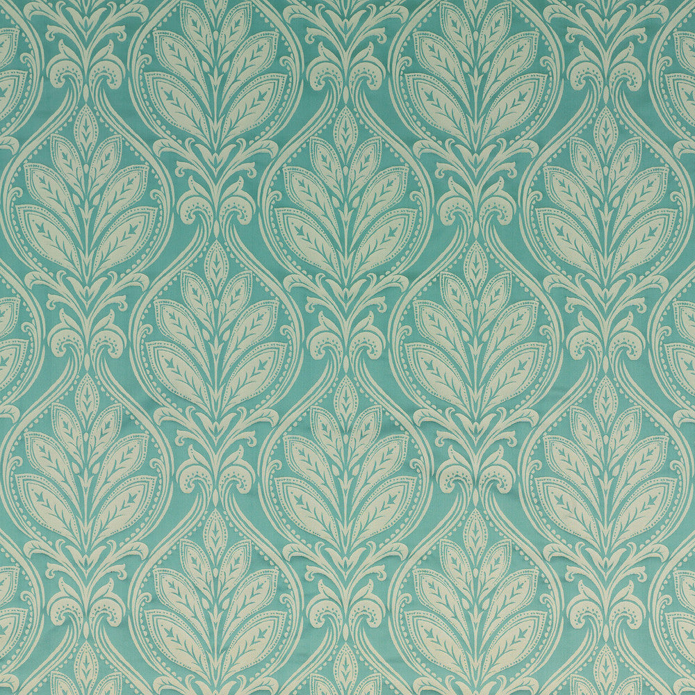 G P & J Baker Fabric Ryecote Damask Aqua