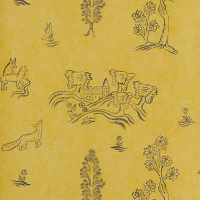 Kravet Wallpaper Wychwood Provencal Yellow