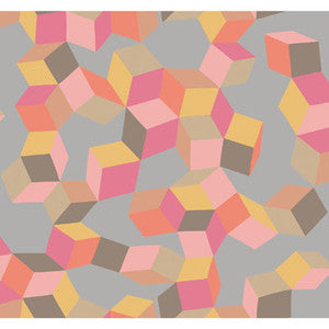 Cole & Son Wallpaper Puzzle Pink And Orange