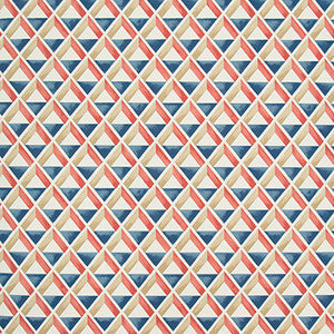 Lee Jofa Wallpaper Cannes Paper Red/Blue