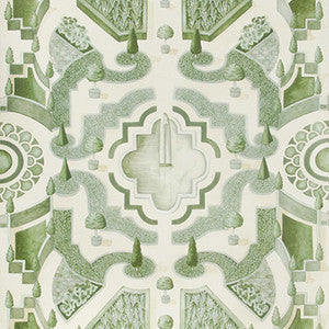 Cole & Son Wallpaper Topiary Leaf Green