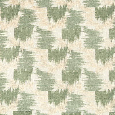 Lee Jofa Modern Fabric Mandelbrot Emb Beige/Jade