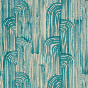 Lee Jofa Modern Wallpaper Crescent Paper Lake/Cream