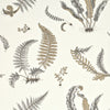 G P & J Baker Wallpaper Ferns Dove Grey/Silver