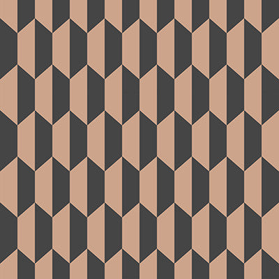 Cole & Son Wallpaper Petite Tile Charcoal/Bronze