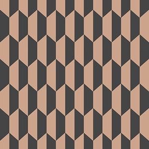 Cole & Son Wallpaper Petite Tile Charcoal/Bronze