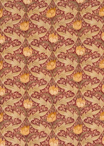 G P & J Baker Fabric Tulip & Jasmine Red/Ochre