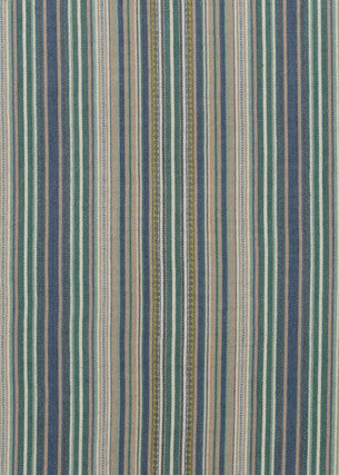 Mulberry Fabric Tapton Stripe Teal/Indigo
