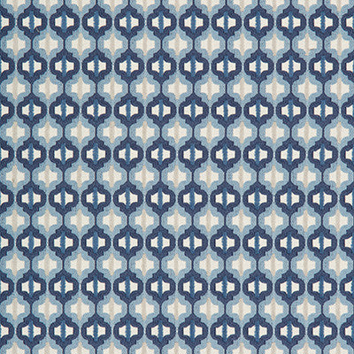 Kravet Fabric Turned Out Tile Marine