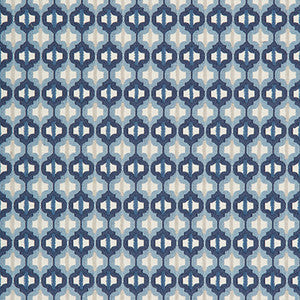 Kravet Fabric Turned Out Tile Marine