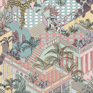 Cole & Son Wallpaper Miami Pastel