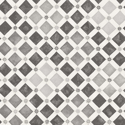 Cole & Son Wallpaper Zellige Soot & Snow
