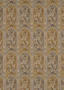 G P & J Baker Fabric Winton Grey/Mustard