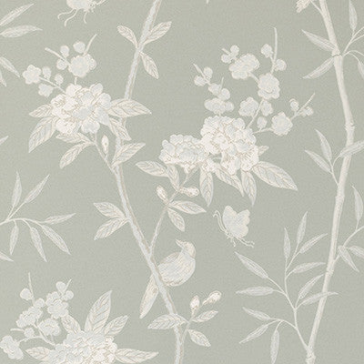 G P & J Baker Wallpaper Peony & Blossom Soft Blue