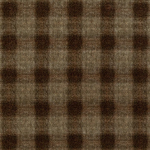Mulberry Fabric Highland Check Woodsmoke
