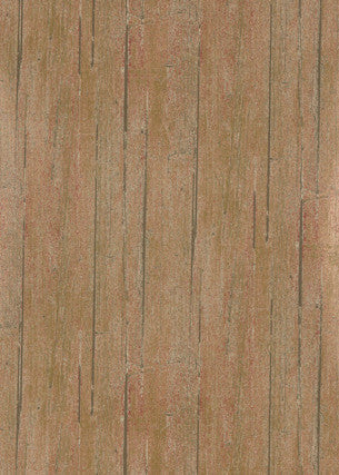 Mulberry Wallpaper Wood Panel Rust