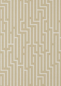 G P & J Baker Wallpaper Fretwork Parchment