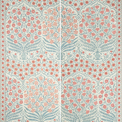 Lee Jofa Wallpaper Sameera Paper Red/Blue