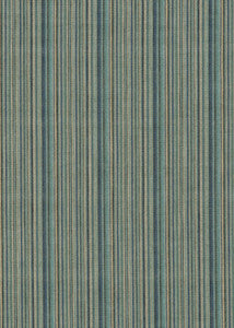 Mulberry Fabric Blantyre Vintage Chenille Teal/Aqua/Indigo