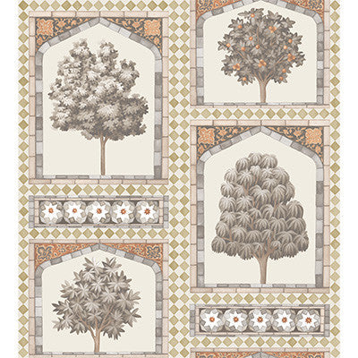 Cole & Son Wallpaper Sultan'S Palace Gold & Spice