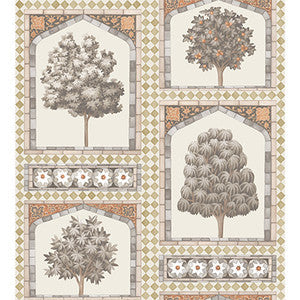 Cole & Son Wallpaper Sultan'S Palace Gold & Spice