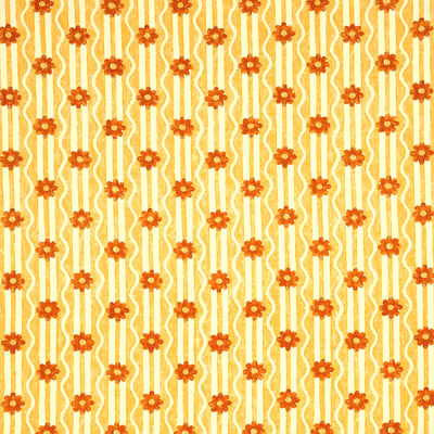 G P & J Baker Fabric River Flower Yellow/