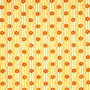 G P & J Baker Fabric River Flower Yellow/